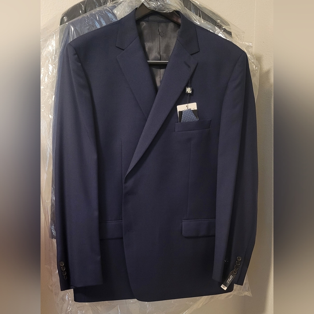 Lauren Ralph Lauren Classic-Fit Ultra Flex Stretch Suit Jacket NAVY SOLID